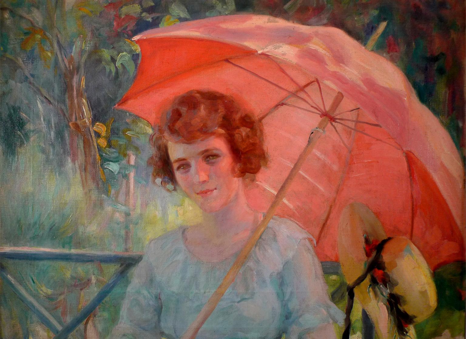 ATTRIBUTED TO LAUREANO BARRAU
Spanish, 1863 - 1957
UNDER THE PARASOL
unsigned
oil on canvas
35-1/2 x 26 inches (90 x 66 cm.)
framed: 44-1/4 x 35-1/2 inches (112 x 90 cm.)

PROVENANCE
Christie´s New York, 1982

Laureano Barrau (Barcelona, ​​1863 -