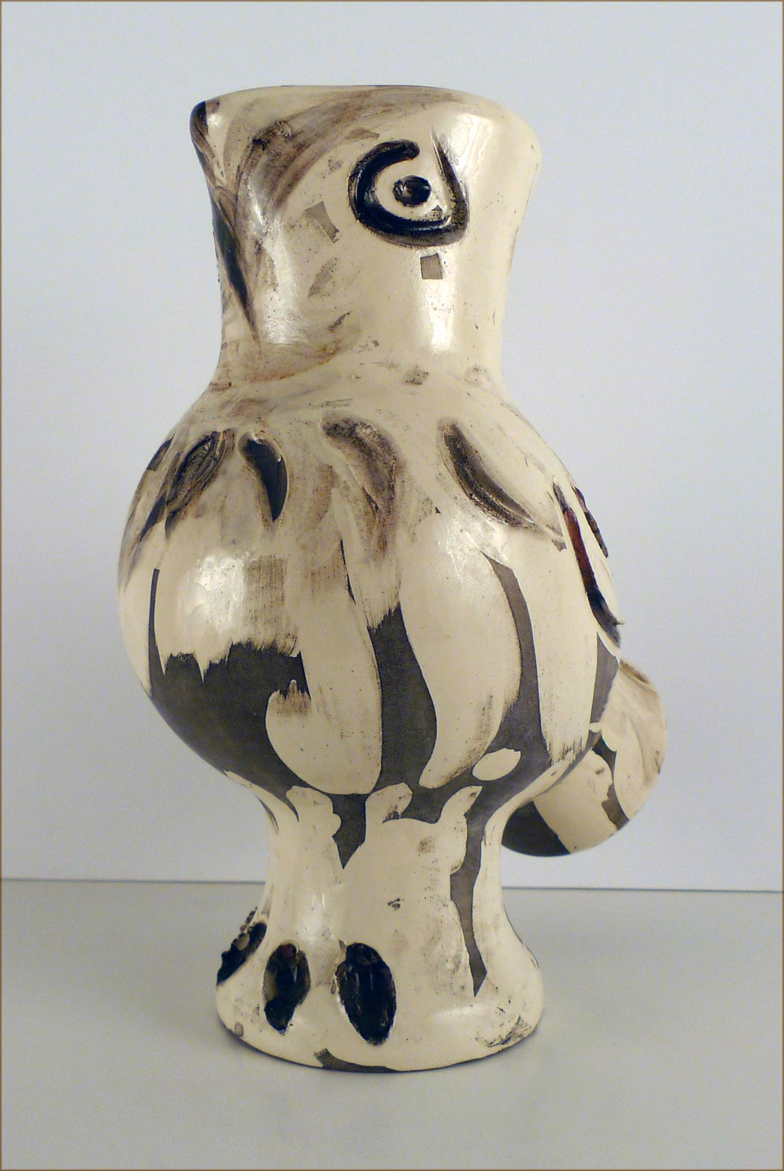 Die Chouette (A.R. 603), 1969. Keramik gestempelt 'Madoura Plein Feu / Edition Picasso' (Moderne), Art, von Pablo Picasso