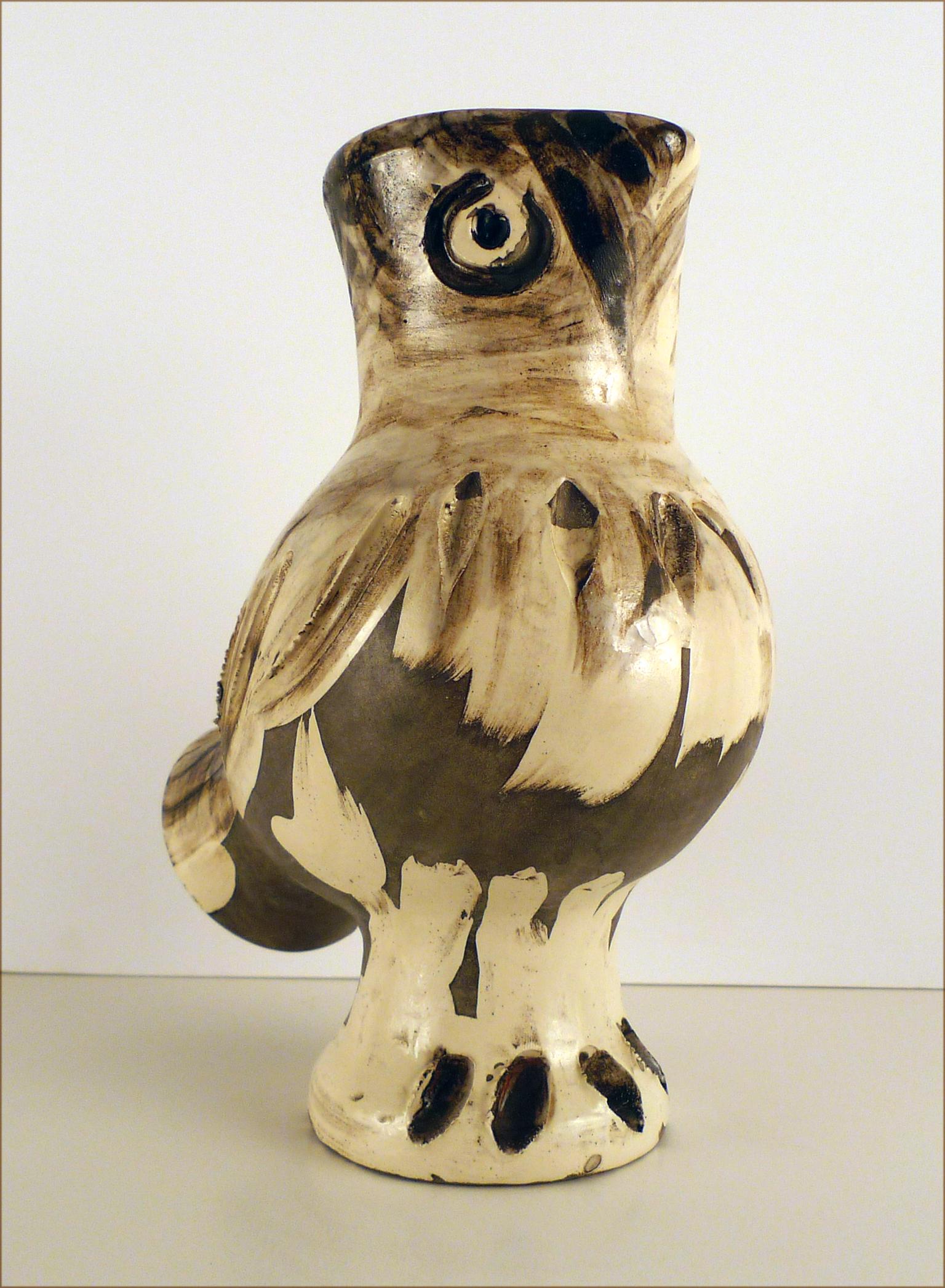 Die Chouette (A.R. 603), 1969. Keramik gestempelt 'Madoura Plein Feu / Edition Picasso' im Angebot 1