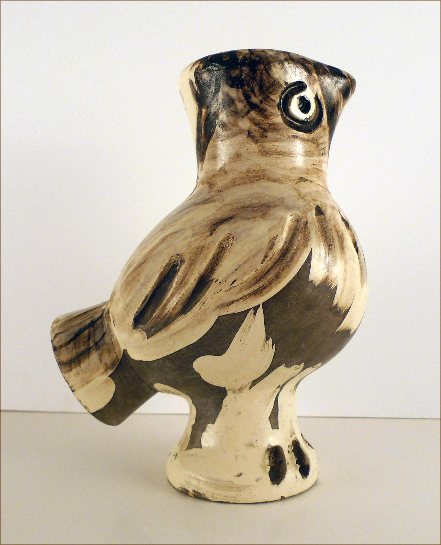 Die Chouette (A.R. 603), 1969. Keramik gestempelt 'Madoura Plein Feu / Edition Picasso' im Angebot 2