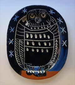 Hibou Brillant (A.R. 285), Ceramic Stamped 'Madoura Plein Feu / Edition Picasso'