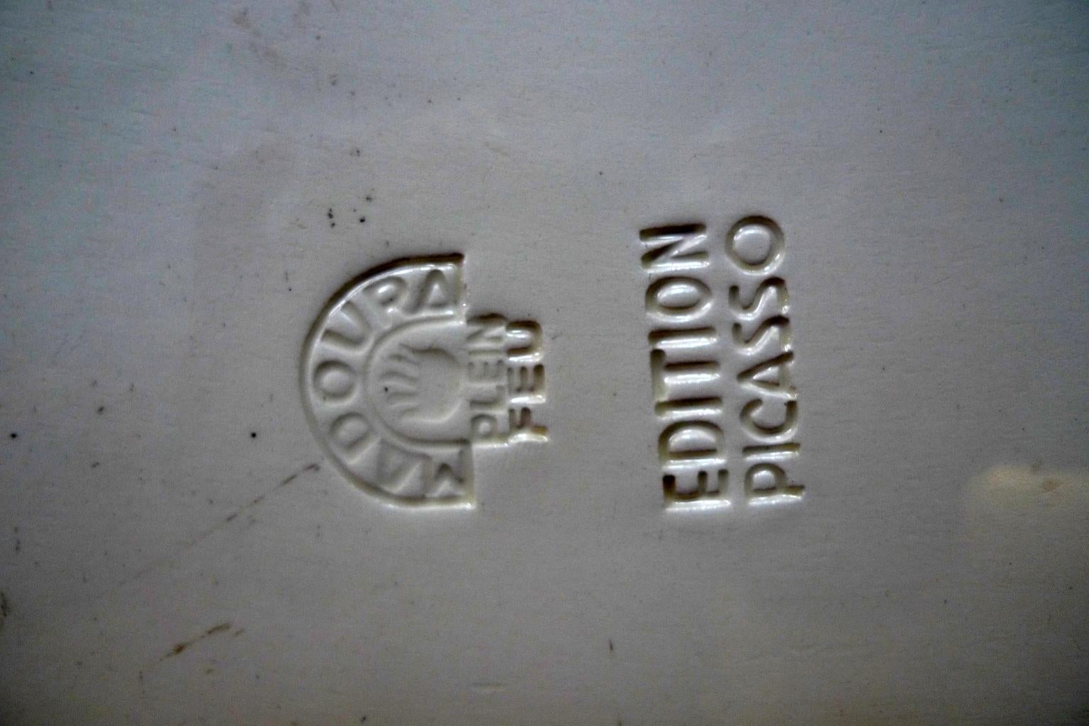 Hibou Brillant (A.R. 285), Ceramic Stamped 'Madoura Plein Feu / Edition Picasso' For Sale 1