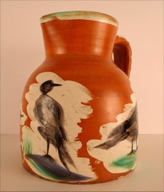 Pichet aux Oiseaux (AR 456), céramique estampillée "Madoura Plein Feu/Edition Picasso"