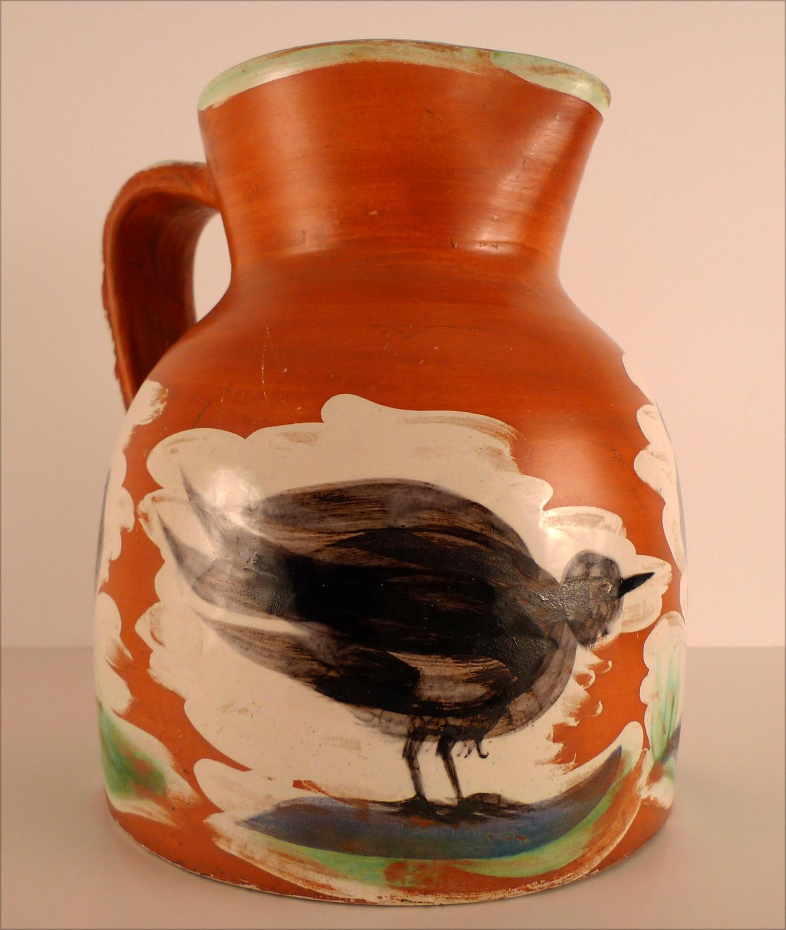 Pichet aux Oiseaux (AR 456), Keramik gestempelt „Madoura Plein Feu/Edition Picasso“ im Angebot 1