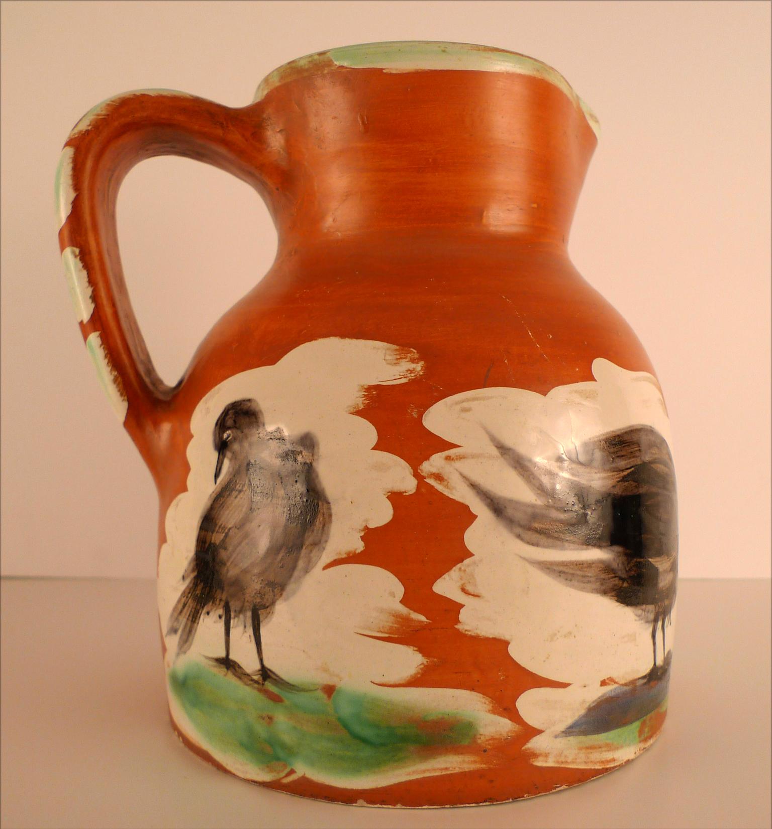 Pichet aux Oiseaux (AR 456), Keramik gestempelt „Madoura Plein Feu/Edition Picasso“ im Angebot 2