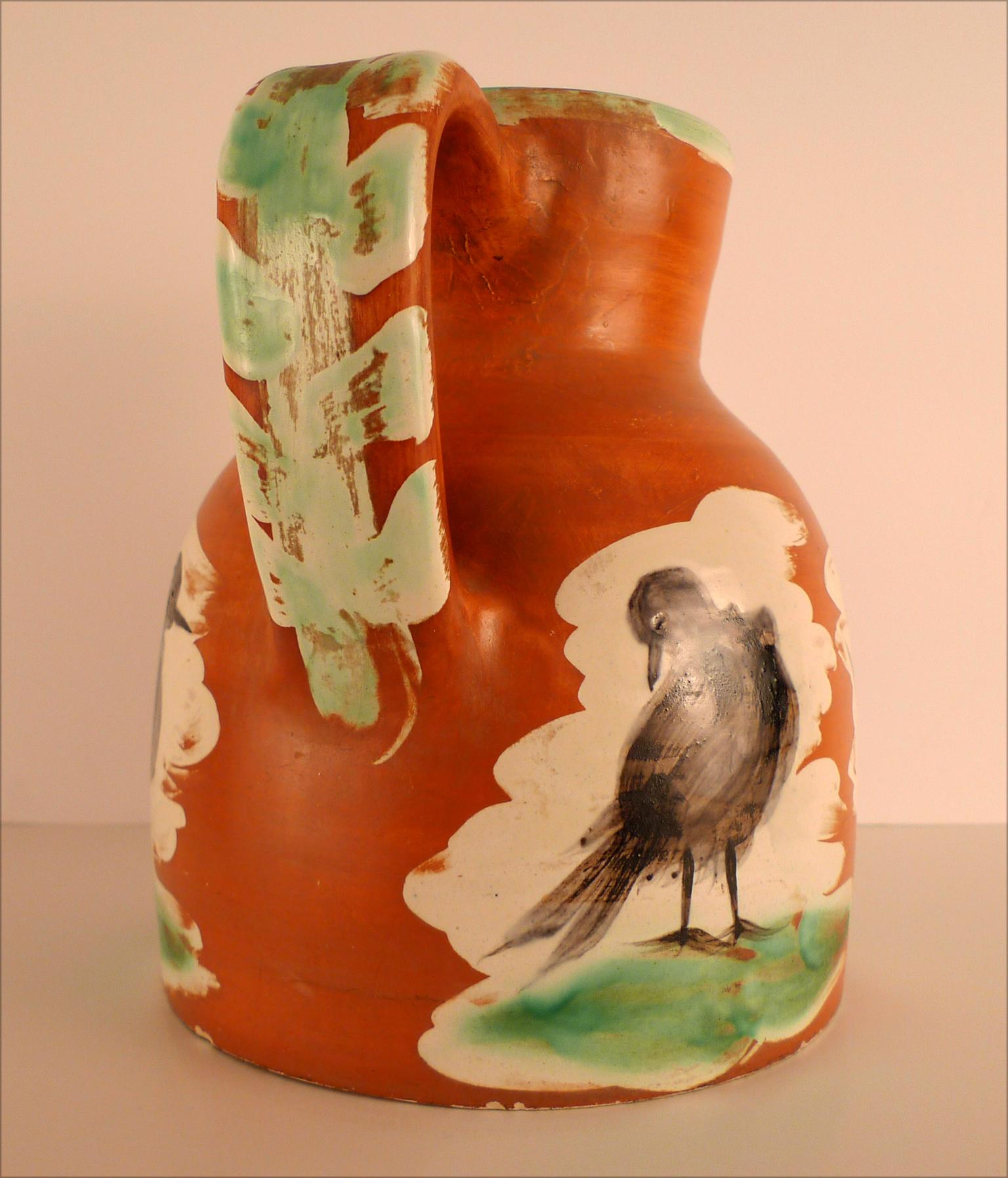 Pichet aux Oiseaux (AR 456), Keramik gestempelt „Madoura Plein Feu/Edition Picasso“ im Angebot 3