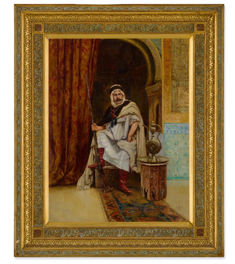 Clemente Pujol de Gustavino   An orientalist  Arab Guardsman - Art by Clemente Pujol de Guastavino