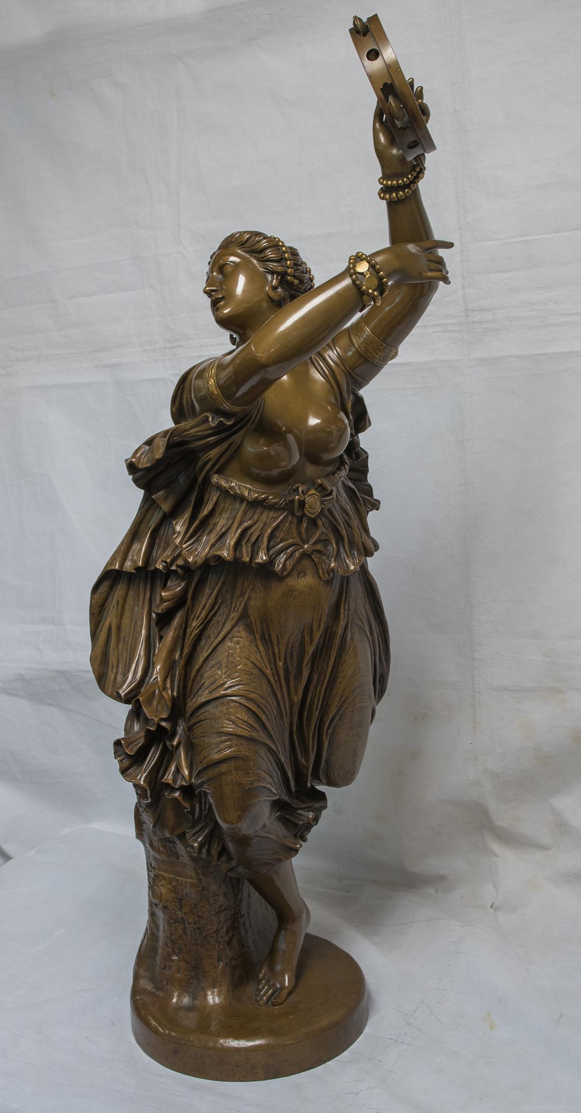 Dancer Zingara - Sculpture by Jean-Baptiste Auguste Clésinger