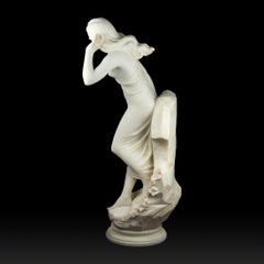 White Marble Sculpture Statue of a Nymph