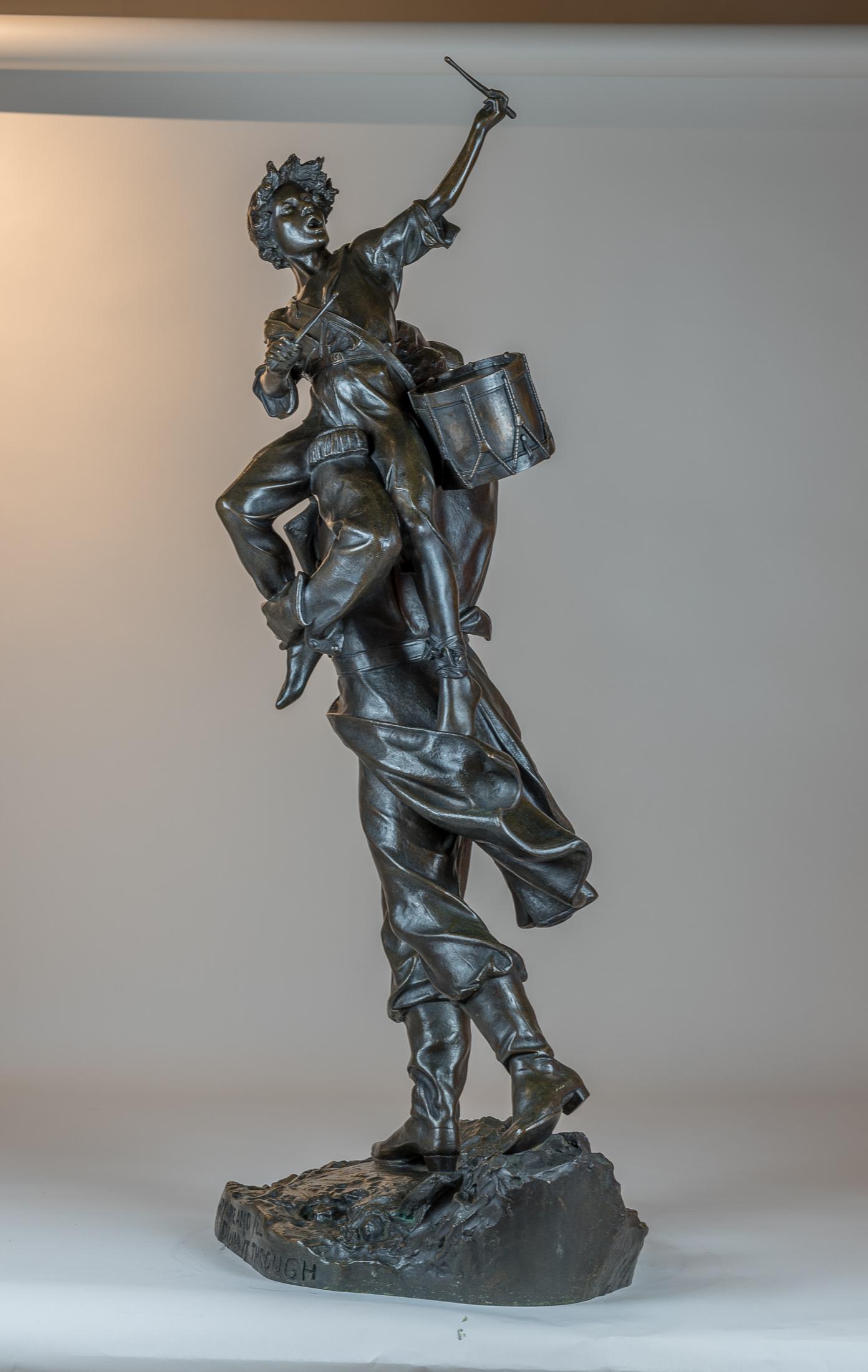 Llévame y lo haré a tambor batiente - Sculpture de Truman Howe Bartlett