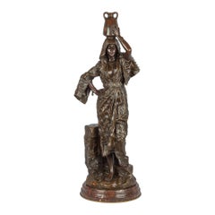 A Fine Gaston Vuvenot Leroux Patinated Bronze of Rebecca