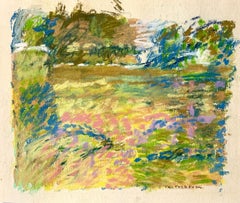 1960s Oil Pastel Impressionist Landscape Art Institute of Chicago