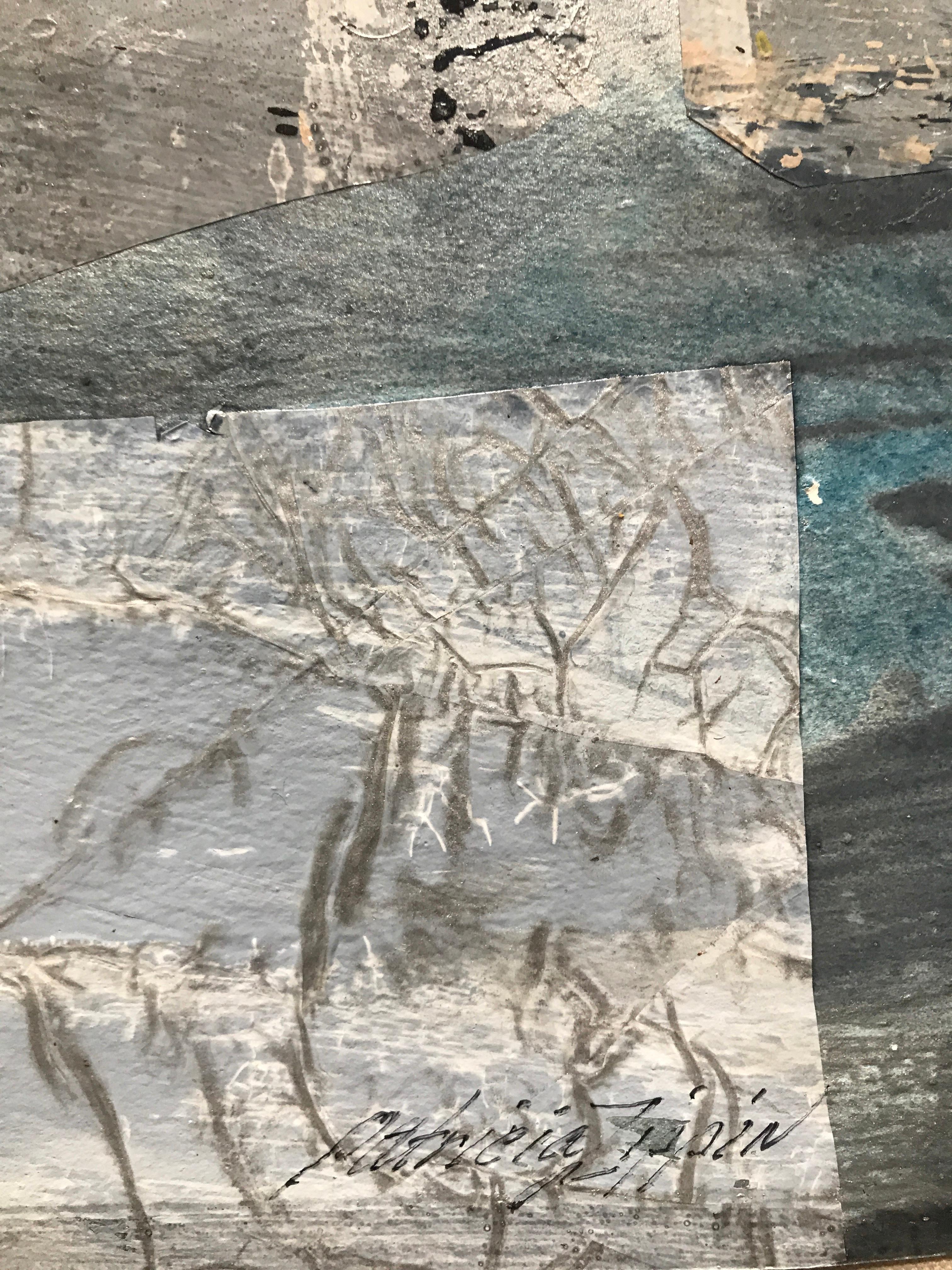 Pair of 1980s Abstract Paintings Bay Area Female Artist Academie Julian For Sale 1