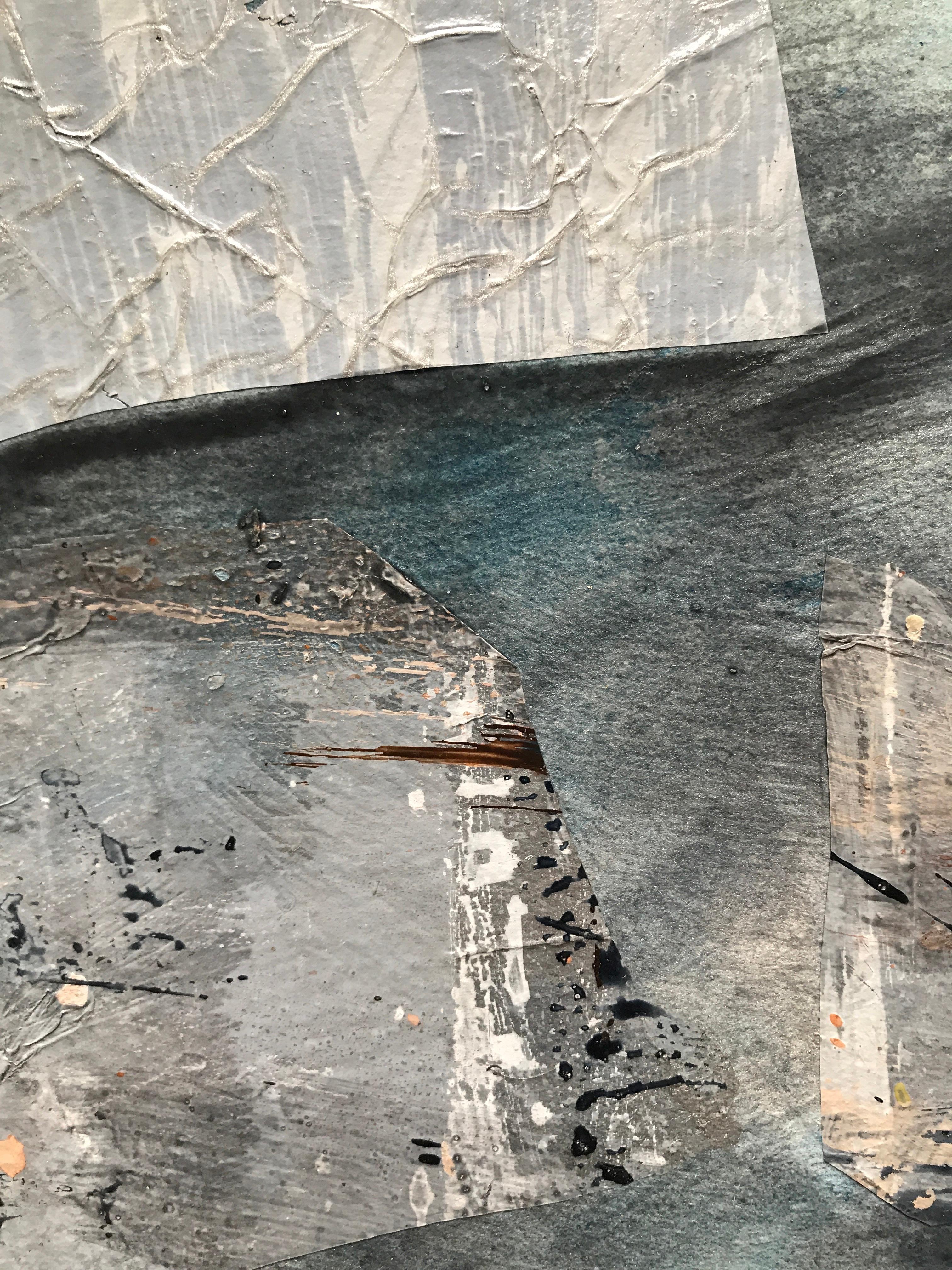 Pair of 1980s Abstract Paintings Bay Area Female Artist Academie Julian For Sale 2