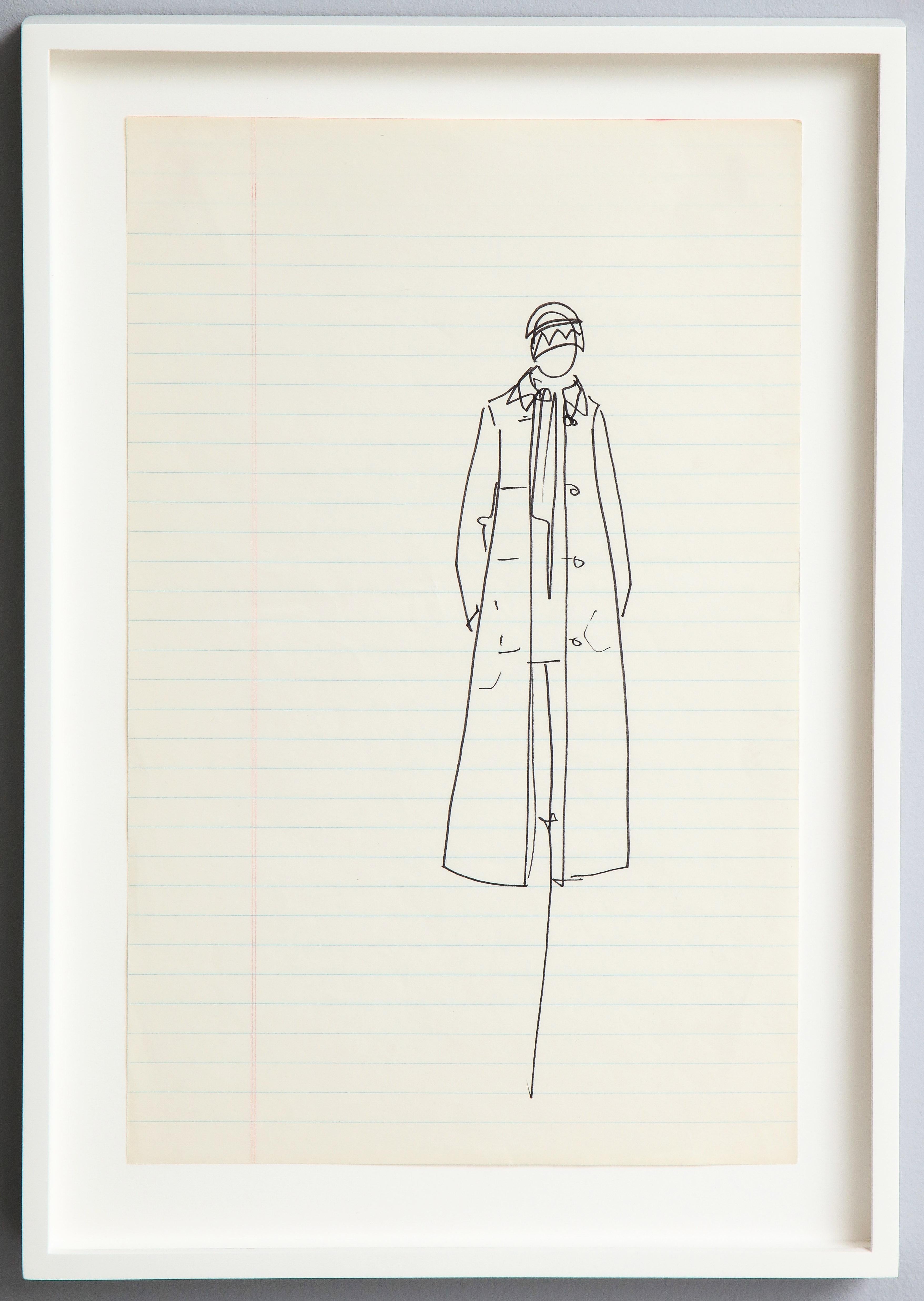 10 Ink Sketches by Iconic Fashion Designer Halston (PRICED EACH) 4