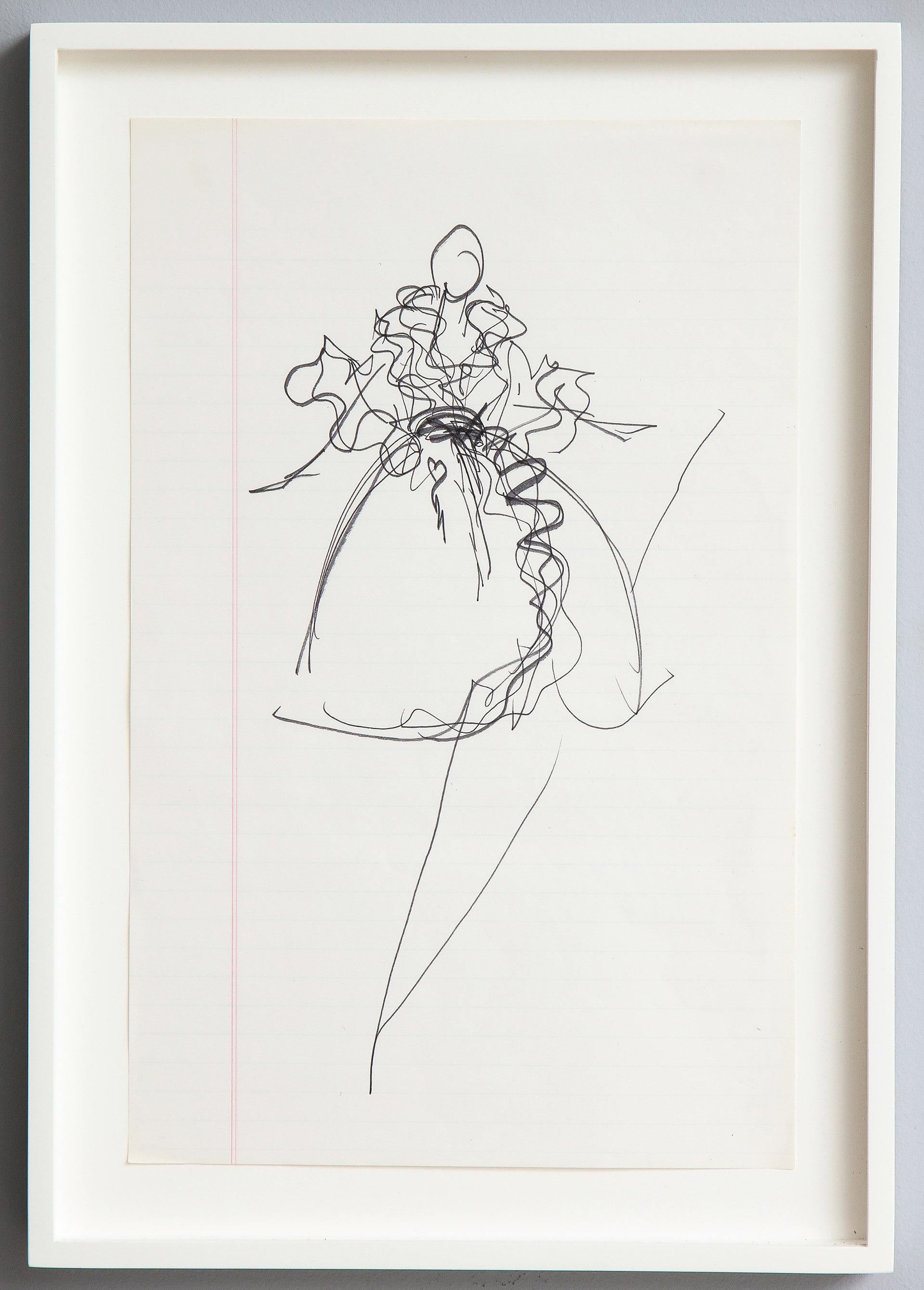 10 Ink Sketches by Iconic Fashion Designer Halston (PRICED EACH) 5