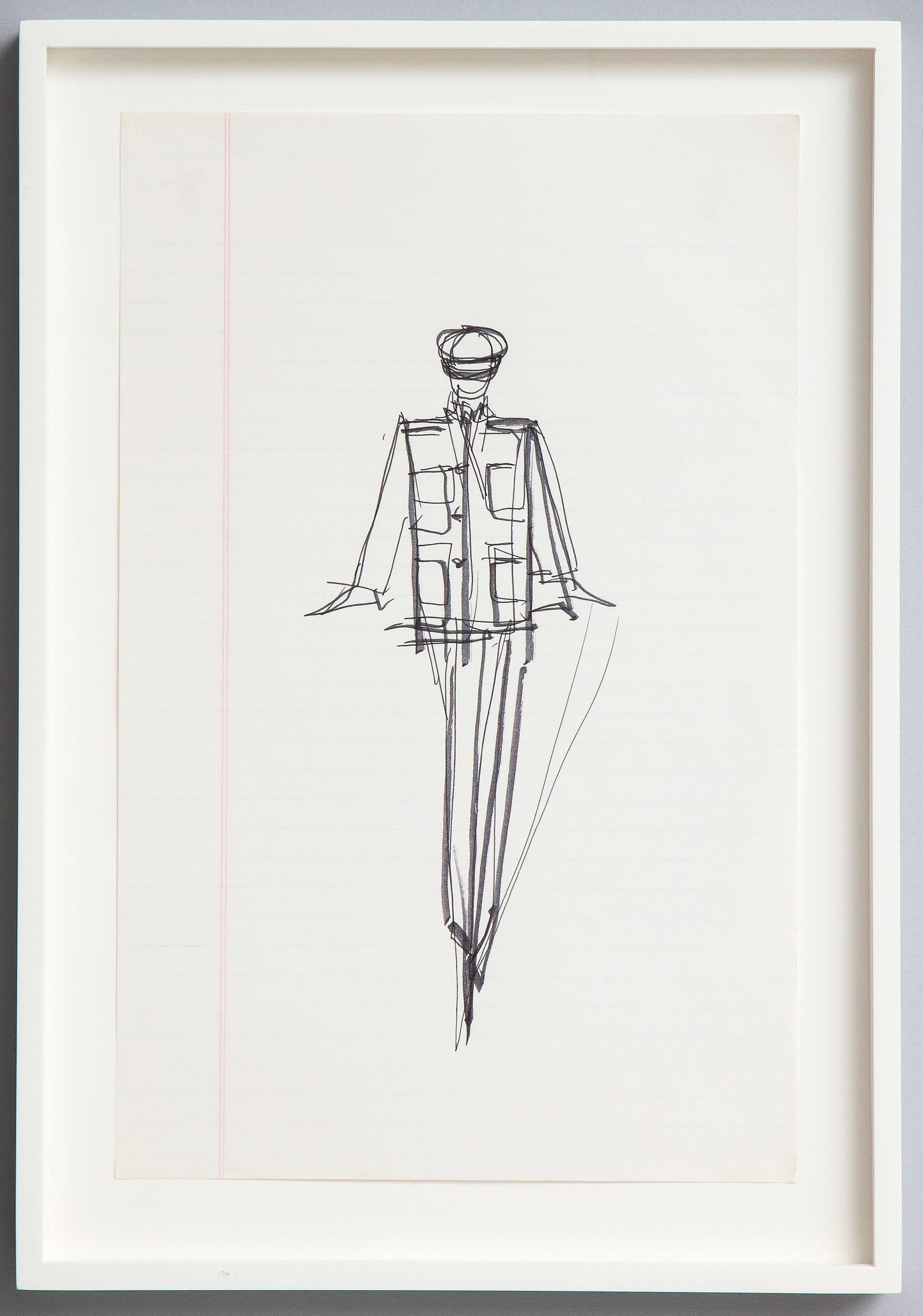 10 Ink Sketches by Iconic Fashion Designer Halston (PRICED EACH) 2
