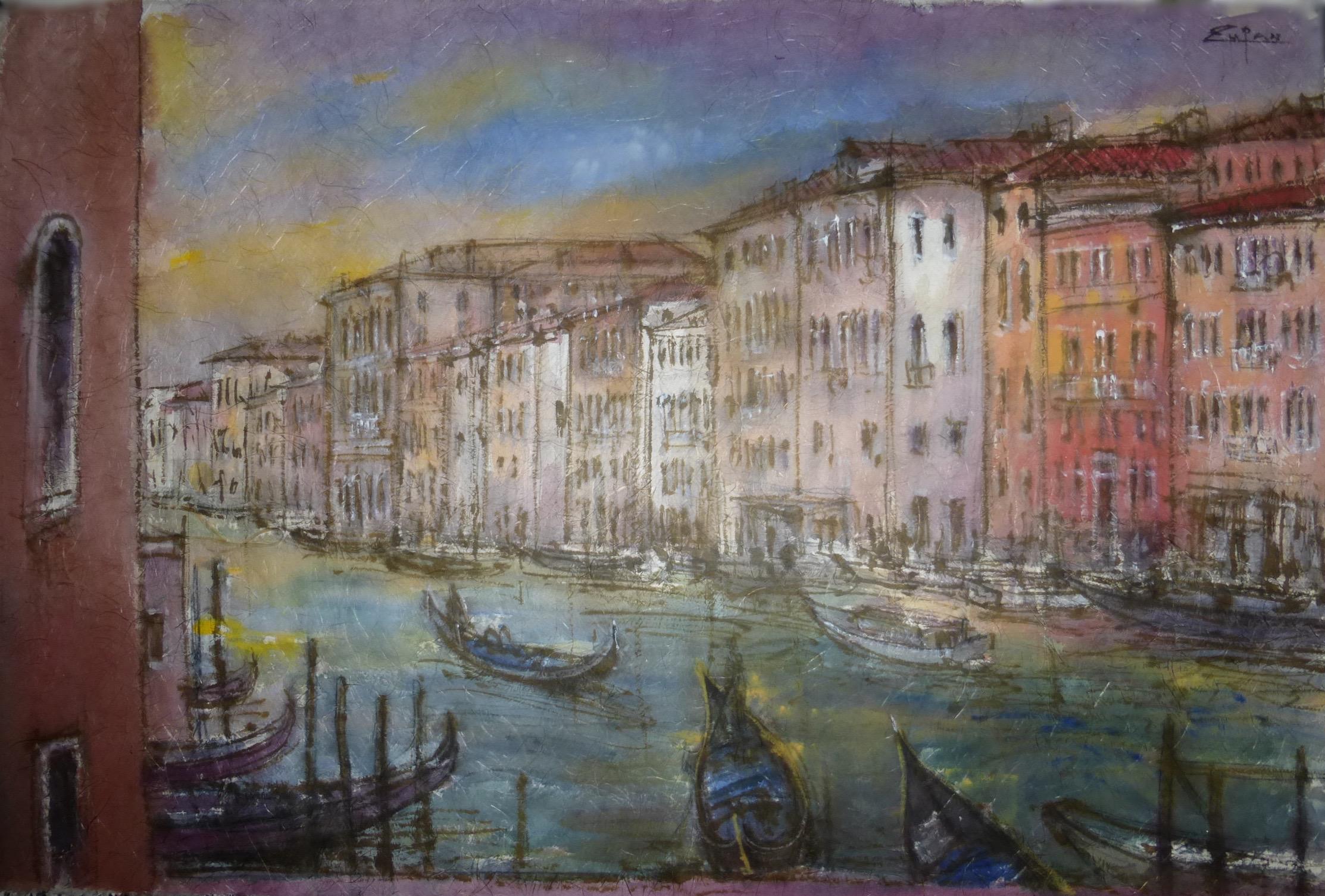 Bruno Zupan Landscape Art - "Grand Canal, View from San Toma"