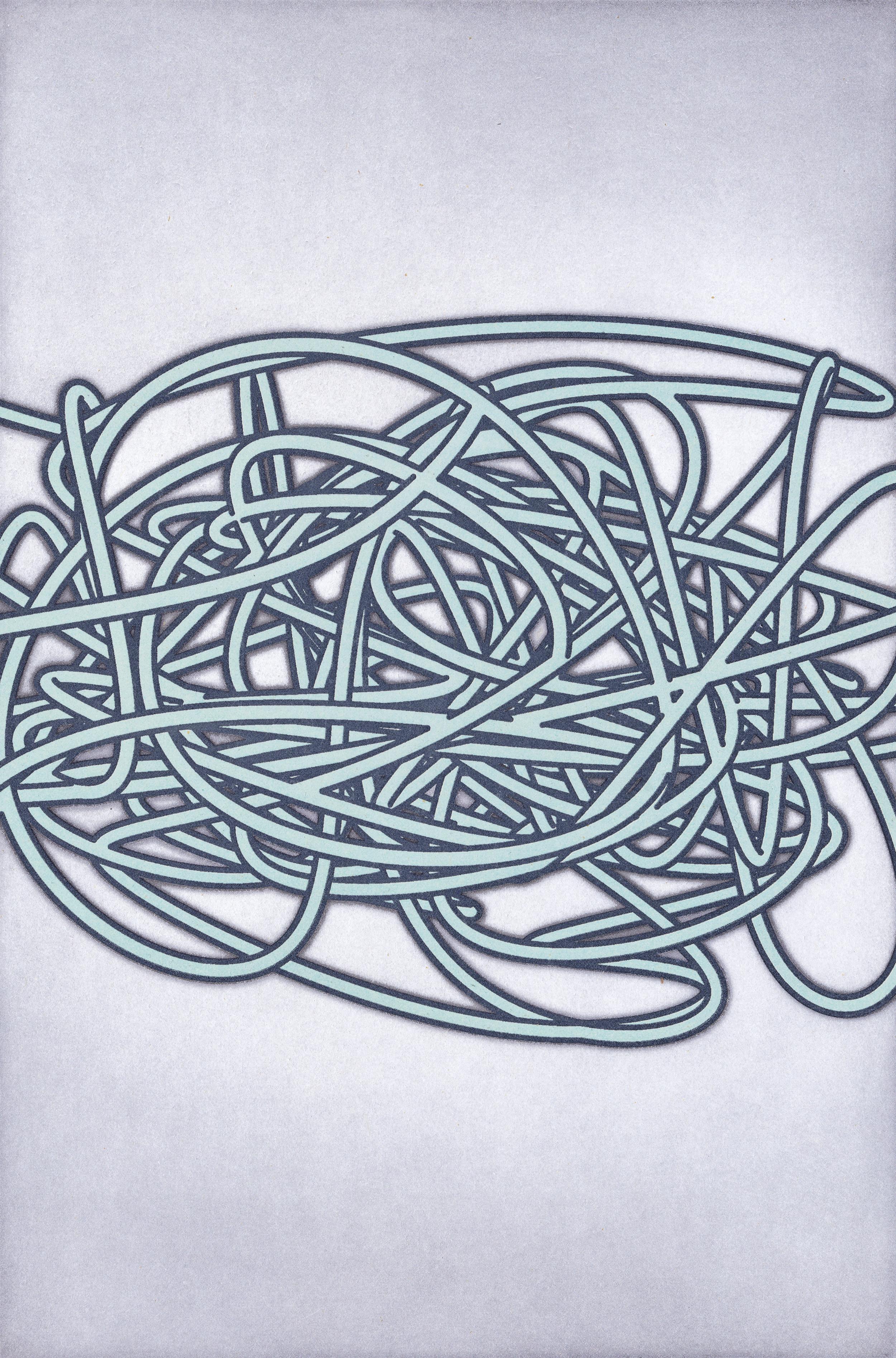 Alyson Shotz Abstract Print - Knot Theory (purple)