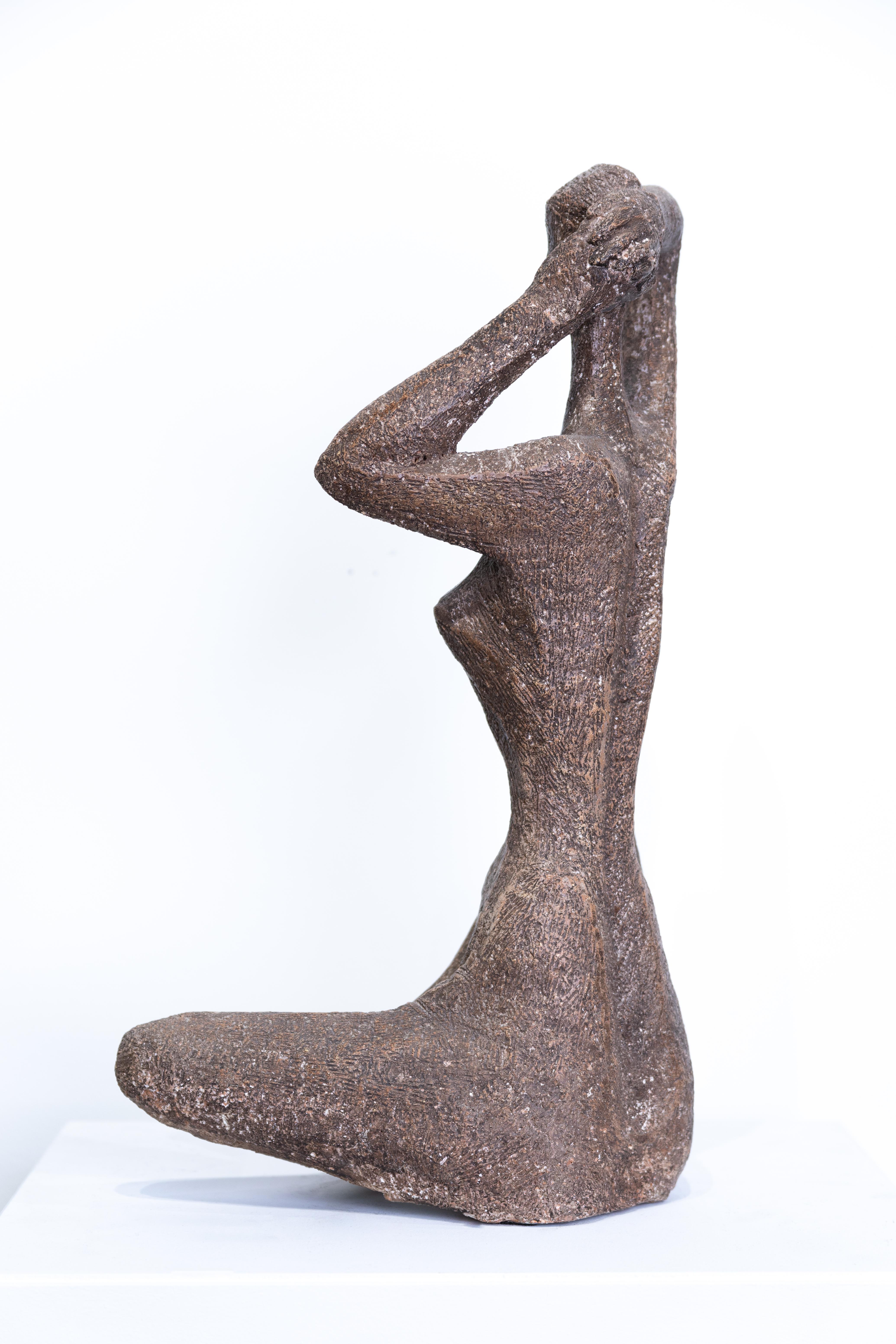Sculpture en argile « Contemplation » de Walter Midener, mi-siècle moderne en vente 3