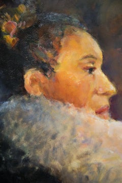 "Fancy" Female Portrait, Colors, African-American