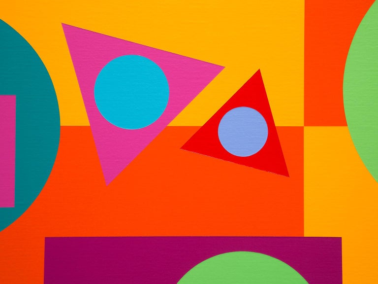 Franklin Jonas "Geostructure X" Abstract, Colors, Geometric, Primary