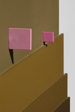 "Structure Relief 254" Abstract Landscape Relief, Earth Tones