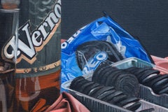 "Vernors & Oreos" Treats for Stevie Wonder, Still-Life, Oil, Colorful