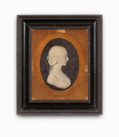 "Crawford Women", 19th Century Wax Relief Portraits, Framed By Chapman Bros