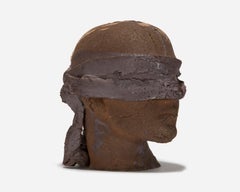 Life-Sized Ceramic Blindfolded Head II