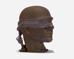 Vintage Life-Sized Ceramic Blindfolded Head III