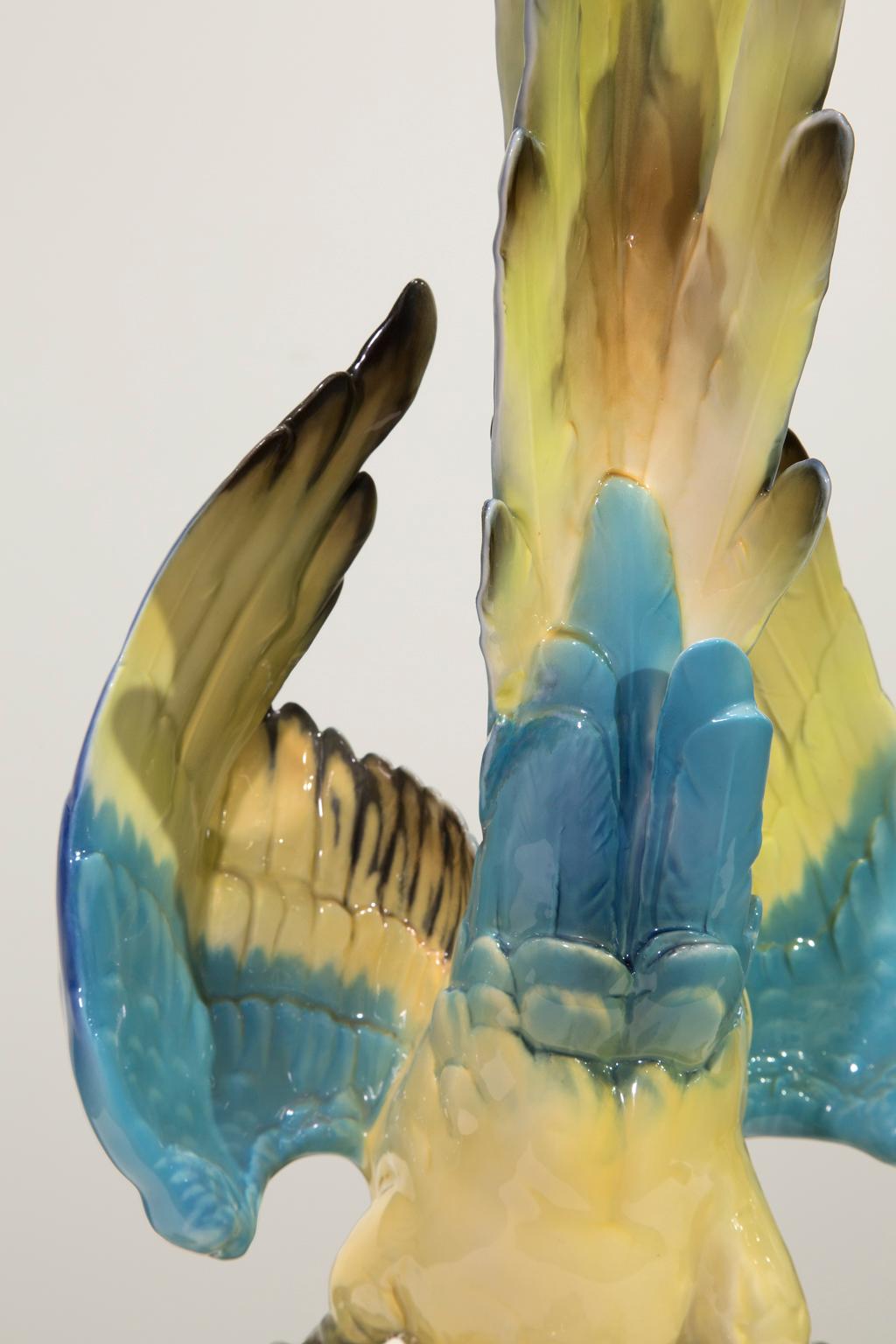 Large Blue-And-Gold Macaw, Tropical Parrot, from Hutschenreuther Selb Porcelain 9