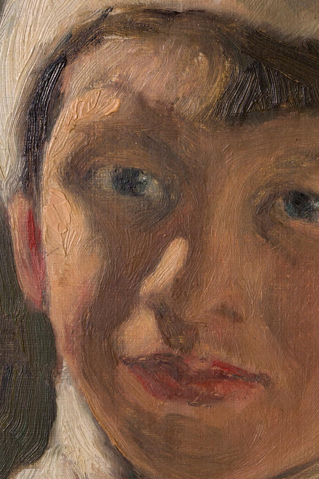 This portrait of a precocious young boy is significant for two reason: the subject is Eero Saarinen, the famed designer of tulip chairs and architect  best known for designing the Washington Dulles International Airport outside Washington, D.C., the