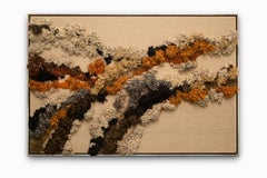 "Untitled" Abstract, Organic Flow, Fiber Art, Earth Tones