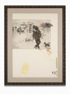 "Marlowe y la nube de lluvia s. o." Aguafuerte y aguatinta, Firmado por el artista