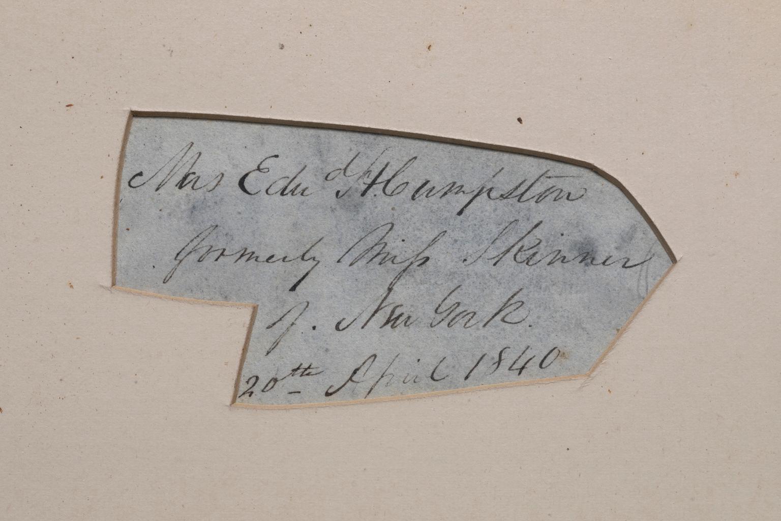 Auguste Edouart Silhouette Schnitt Papier 1840  „Rev & Mrs E H Cumpston“  im Angebot 7