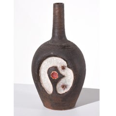  Aldo Londi Vase Abstract "Glass Fused Ceramic Vase"