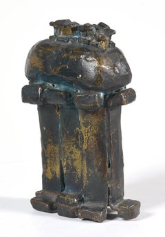 Sculpture en bronze abstraite II d'Eugene Caples