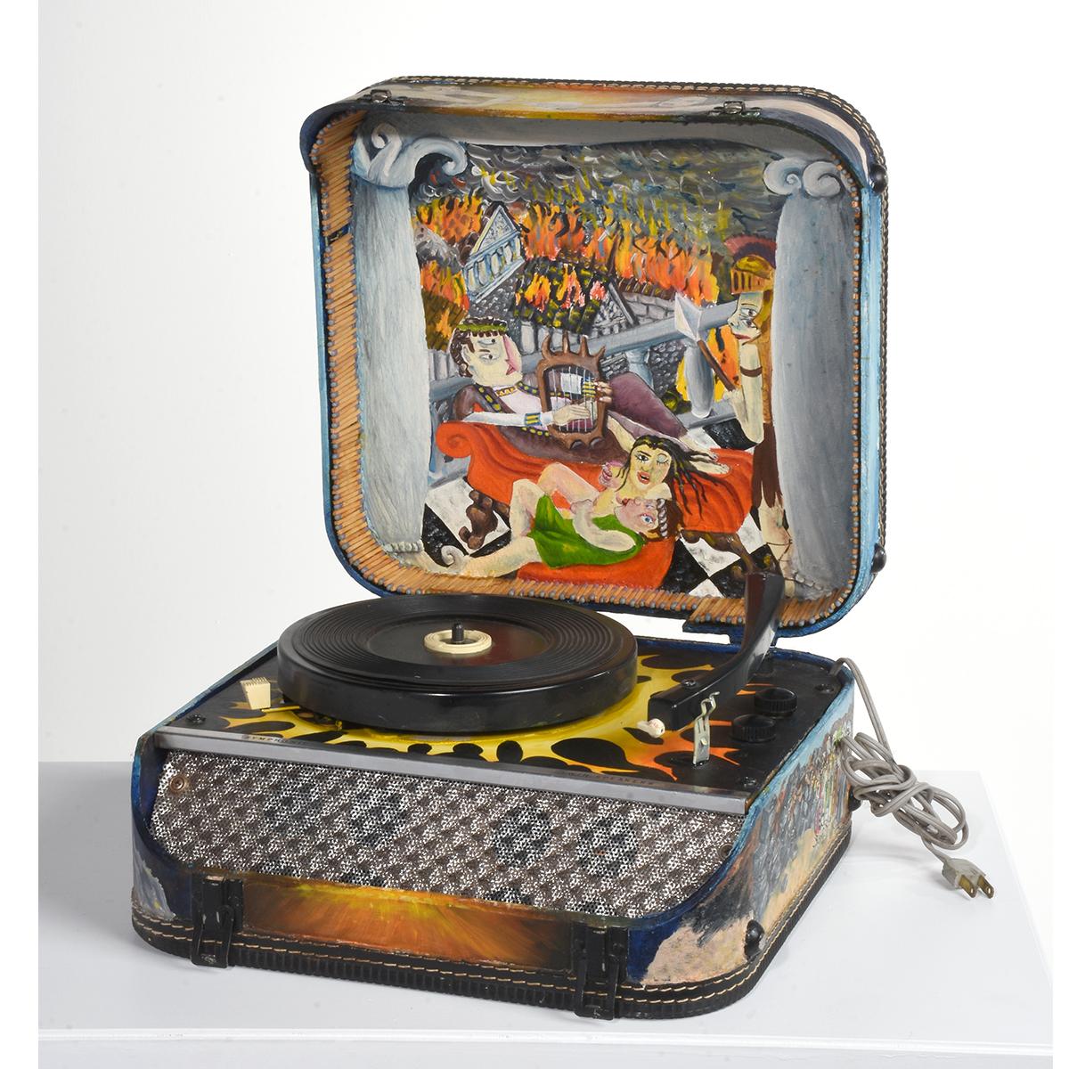 Still-Life Sculpture JEROME FERRETTI - Jerome Ferretti "Record Player" Haut-parleurs pour tourne-disques symphoniques