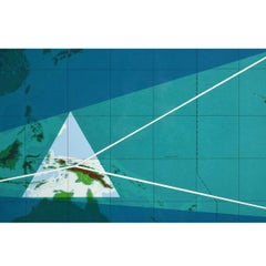 "Four Corners Project" Mathematical Geography and Global Art Monograph in Blue