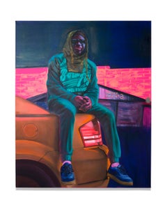 ""Untitled (Some Days Are Good)" Portrait, figuratif, frontal, différentes couleurs