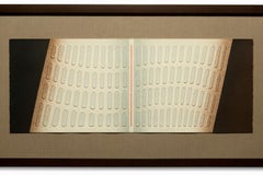 "#24-80D Color Climb", Mixed Media Stencil Casting, Pencil Signed and Numbered