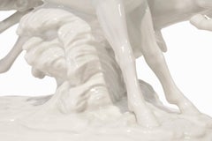 "In Freiheit (In Freedom)", White Porcelain Horses