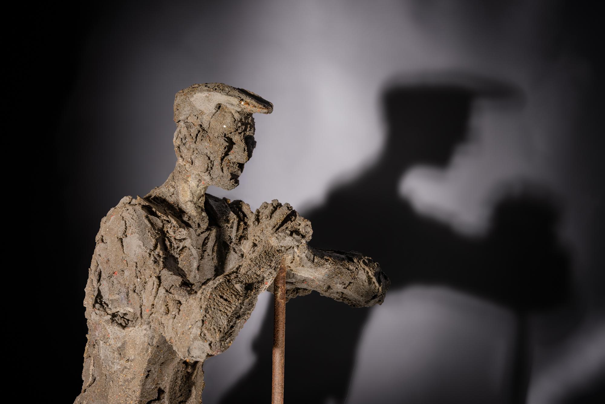 Pericrete
Circa 1955

Modelled in coloured cement (known as 'Pericrete'), circa 1955. Peri himself described how, when he was making sculpture of a social type, such as a street sweeper, he would 