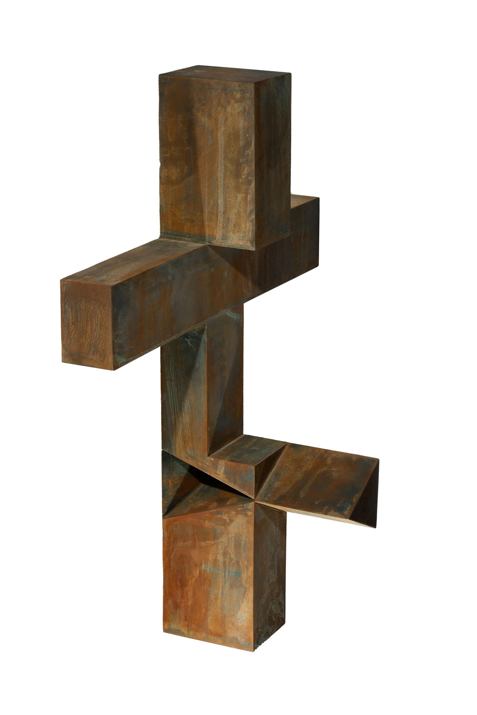 Keith Milow Abstract Sculpture - Cross 05 12