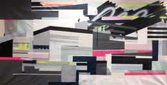 "Neon Migraine" - Zandra Stratford, 21st Century, Abstract Painting, Acrylic