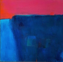 "From the Other Side" - Kate Trafeli, 21st Century, Abstract Painting, Blue