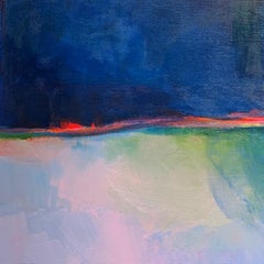 "Reflection II" - Kate Trafeli, 21st Century, Abstract Painting, Blue