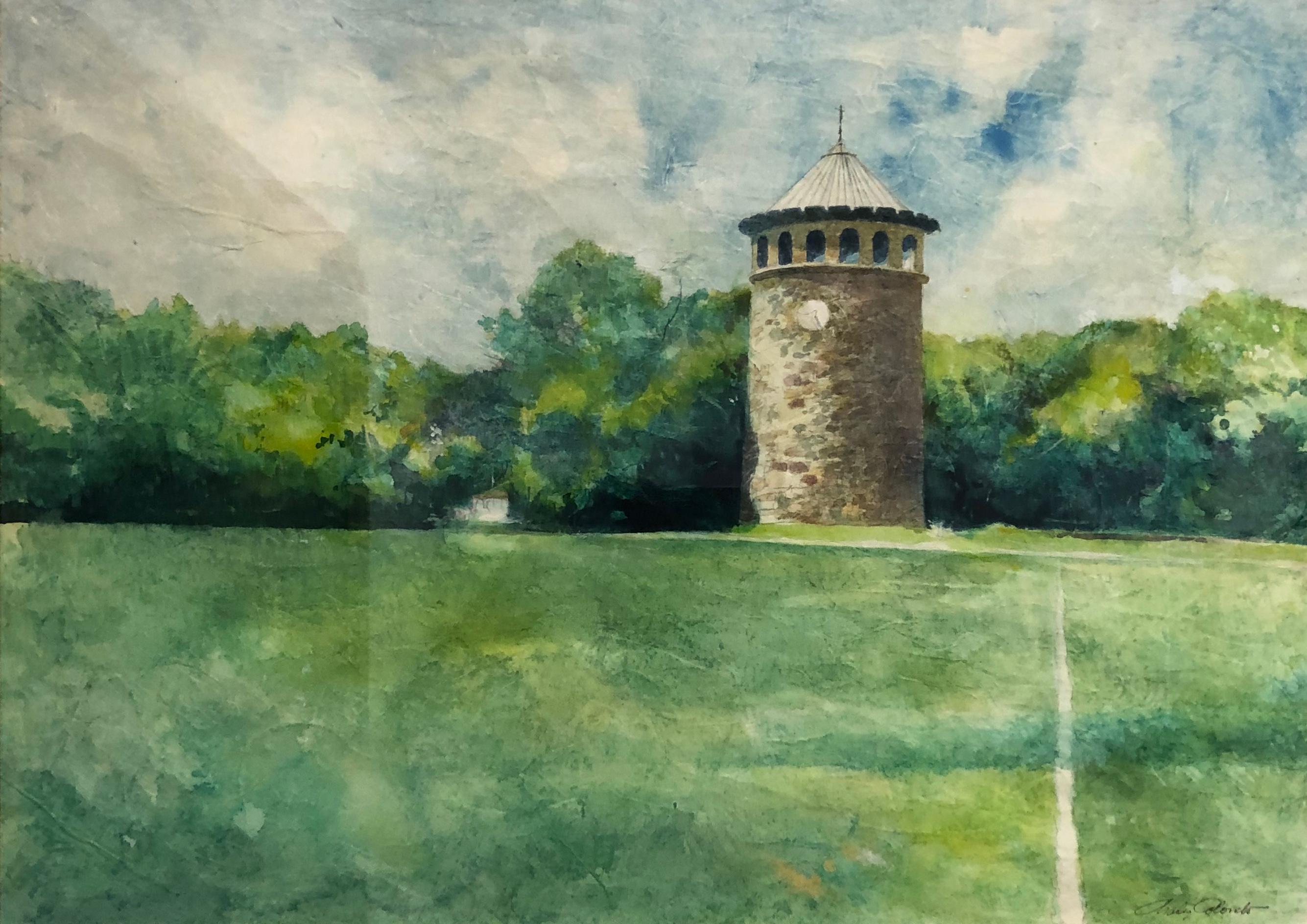 Landscape Painting Charles Colombo - Rockford Park - Park
