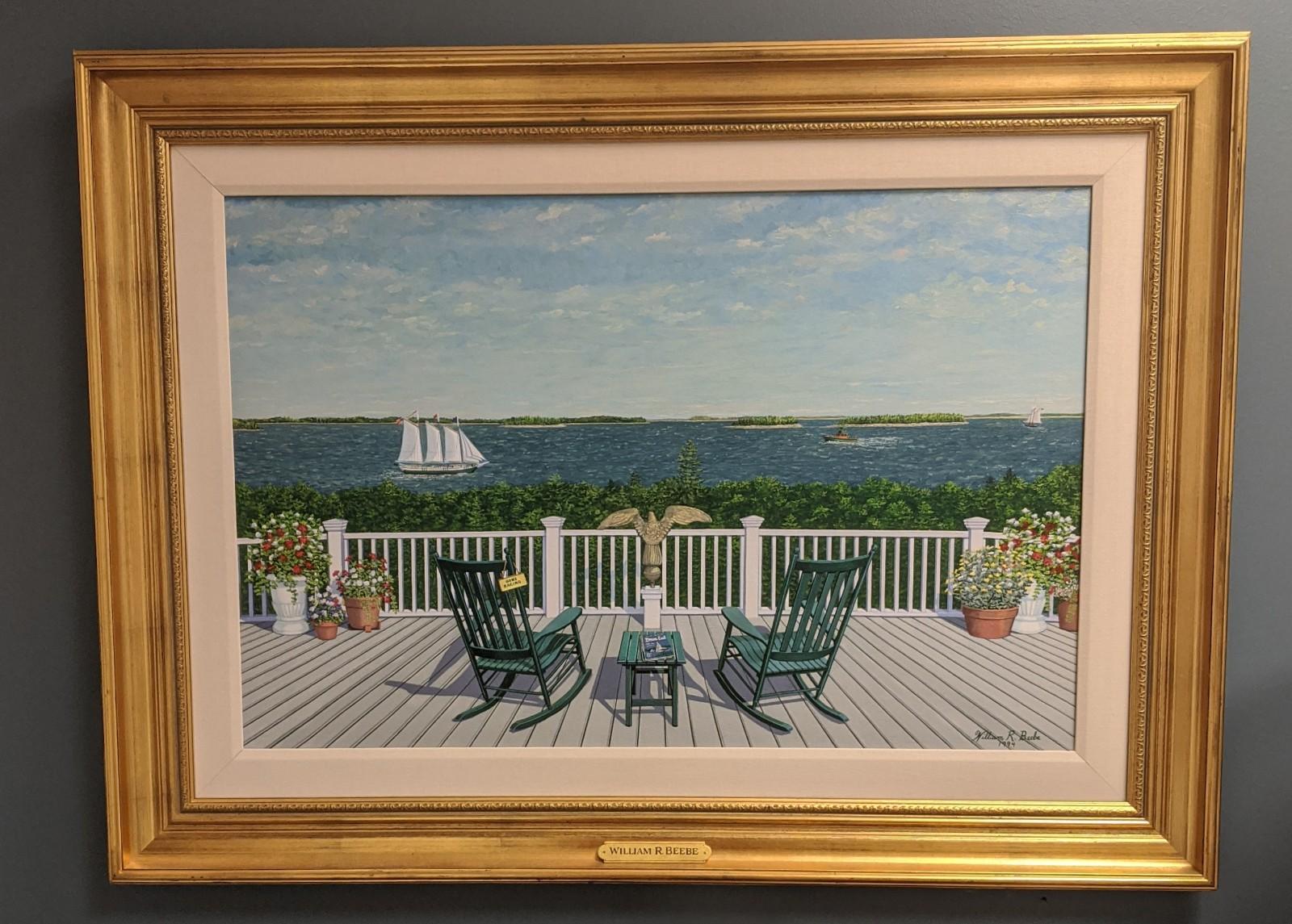 Deck of Foxhill - Painting by William R. Beebe